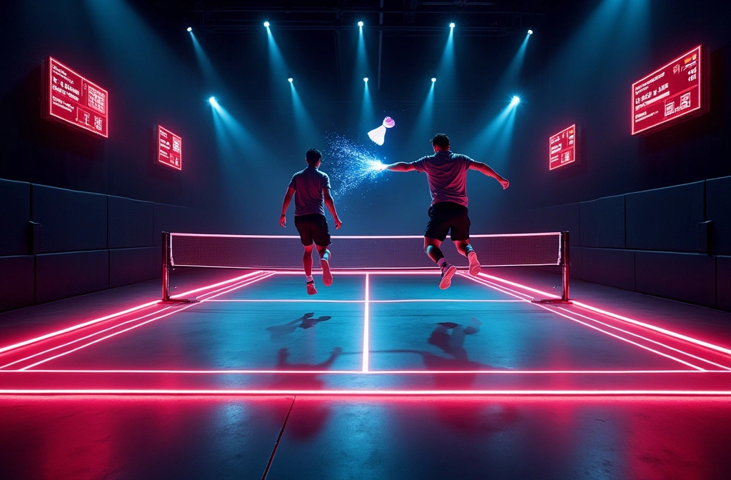 laser book badminton